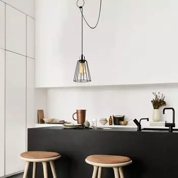 Opviq, Tel-Tel OPV, черный, люстра, 75 х 15 см, металлический корпус