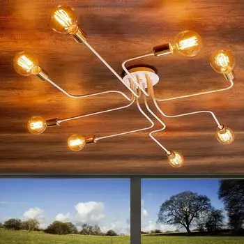 Opviq, Truva- Truva SPH, белый, люстра, СТАЛЬНОЙ КОРПУС