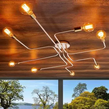 Opviq, Truva- Truva SPH, белый, люстра, СТАЛЬНОЙ КОРПУС