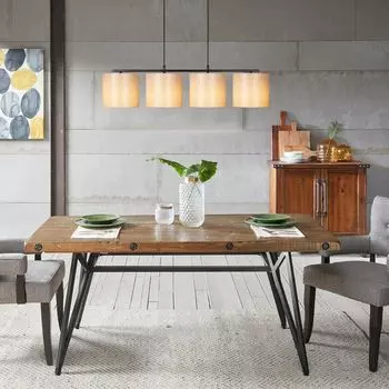 Opviq, Вализ- Вализ ОПВ, черный, кремовый, люстра, 110 х 25 см, корпус металл