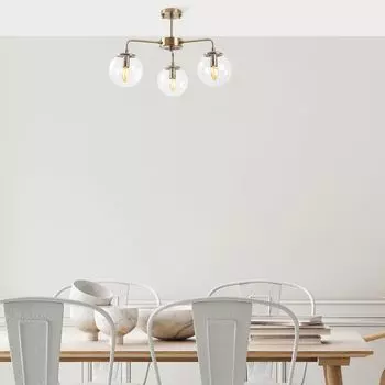 Opviq, Viran- Viran FLG, винтаж, люстра, 56 х 56 х 43 см, металлический корпус