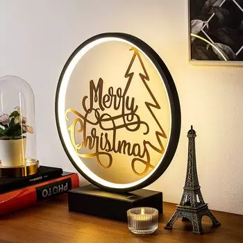 Opviq, XMAS2- XMAS2SHD, черный, медь, настольные лампы, 16 х 9 х 4 см, 100% металл