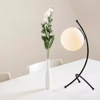 Opviq, Yay-Yay OPV, черный, белый, настольные лампы, 23 х 18 см, металлический корпус