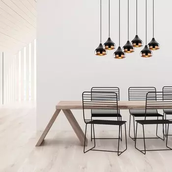 Opviq, Yldo, 88 x 36 см, люстра, черный, металлический корпус