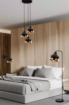 Opviq, Yldo- Yldo OPV, Черный, Медь, Люстра, 17 х 28 см, Люстра: металлический корпус