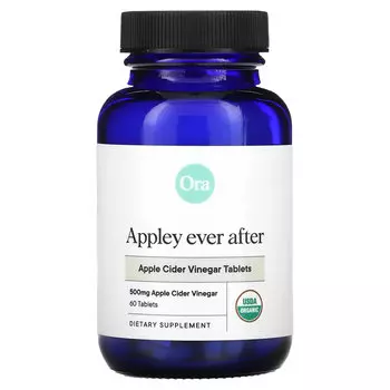 Ora, Ora, Appley Ever After, яблочный уксус в таблетках, 500 мг, 60 таблеток
