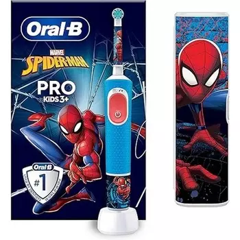 Oral-B Braun Pro Kids 1 Marvel Spider-Man электрическая зубная щетка с насадкой и дорожным футляром