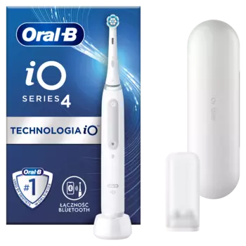 Магнитная зубная щетка Oral-B IO 4 White для чистки зубов, 1 упаковка