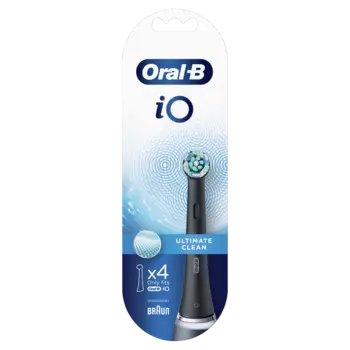 Oral-B IO Ultim Clean Black магнитные насадки для зубных щеток, 4 шт/1 упаковка