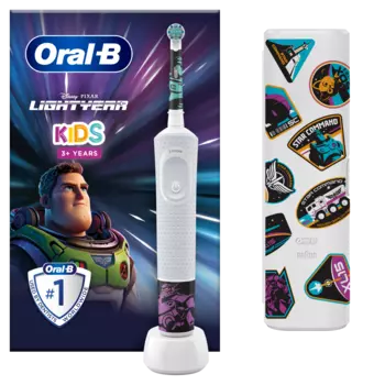 Oral-B Kids Buzz Astral набор: электронная зубная щетка, 1 шт + дорожный футляр, 1 шт.