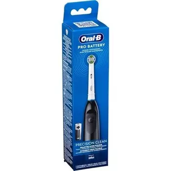 Oral-B Зубная щетка на батарейках для взрослых, черная 409809 Braun
