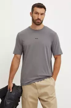 ОРАНЖЕВАЯ футболка Boss Orange, серый