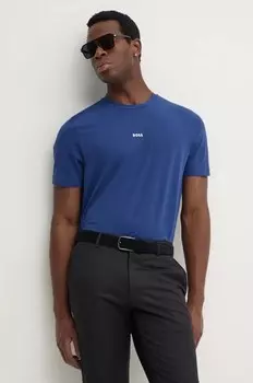ОРАНЖЕВАЯ футболка Boss Orange, синий