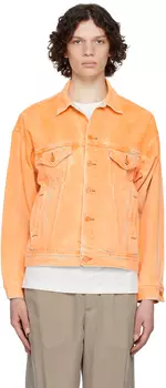 Оранжевая джинсовая куртка на каждый день NotSoNormal