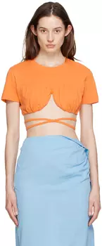 Оранжевая футболка Le T-Shirt Baci Jacquemus
