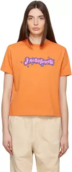 Оранжевая футболка Le T-Shirt Desenho Jacquemus