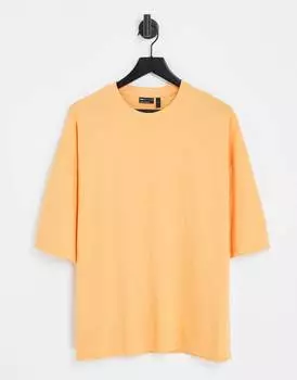 Оранжевая футболка оверсайз ASOS DESIGN