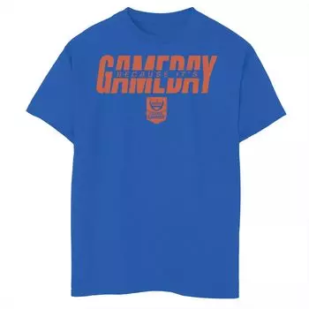 Оранжевая футболка с графическим логотипом ESPN для мальчиков 8–20 лет, ESPN College GameDay, потому что это GameDay Licensed Character