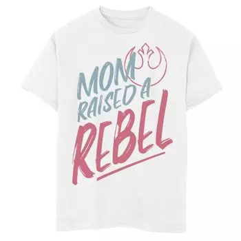 Оранжевая футболка с графическим рисунком и логотипом Rebel для мальчиков 8–20 лет со звездными войнами Star Wars