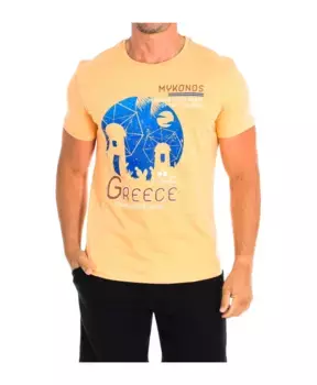 Оранжевая футболка с коротким рукавом La Martina, оранжевый