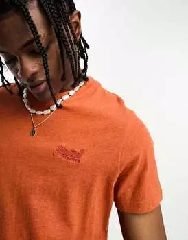 Оранжевая футболка с логотипом Superdry Vintage