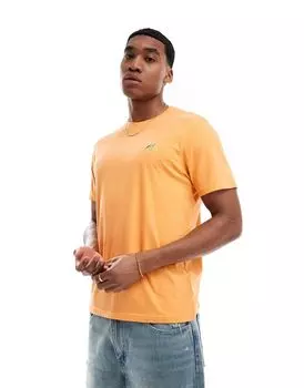 Оранжевая футболка с вышивкой "Потертый лимон" Threadbare