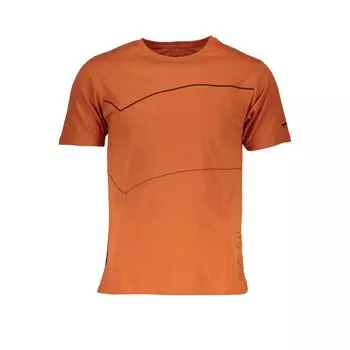 Оранжевая хлопковая футболка Gas