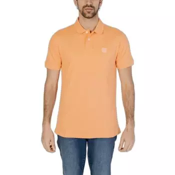 Оранжевая хлопковая рубашка-поло Hugo Boss