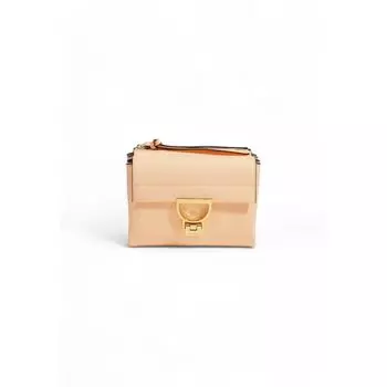 Оранжевая кожаная сумочка Coccinelle