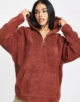 Оранжевая куртка на молнии 1/4 ASOS 4505 trail borg