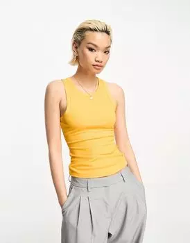 Оранжевая майка в рубчик в рубчик & Other Stories