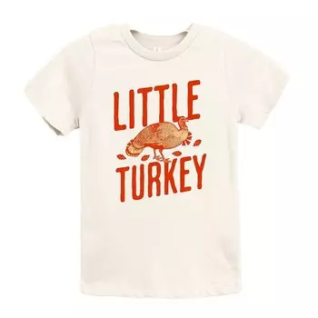 Оранжевая молодежная футболка с короткими рукавами Little Turkey The Juniper Shop, цвет Cream