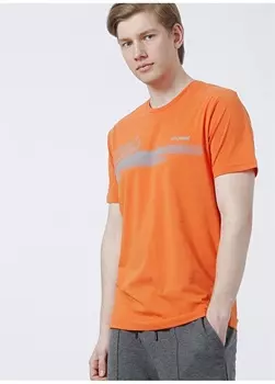 Оранжевая мужская футболка Hummel