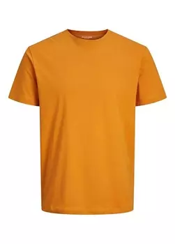 Оранжевая мужская футболка с круглым вырезом Jack & Jones