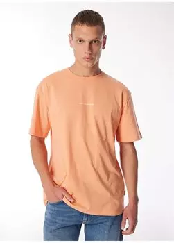 Оранжевая мужская футболка с круглым вырезом JORARUBA LANDSCAPE TEE SS CREW NECK Jack & Jones, оранжевый