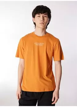 Оранжевая мужская футболка с круглым вырезом JPRBLUARCHIE SS TEE CREW NECK NOOS Jack & Jones, оранжевый