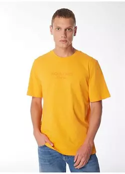 Оранжевая мужская футболка с круглым вырезом JPRBLULOUI TEE SS CREW NECK EXC Jack & Jones, оранжевый