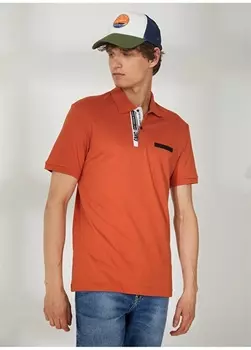 Оранжевая мужская футболка узкого кроя Gmg Frenze