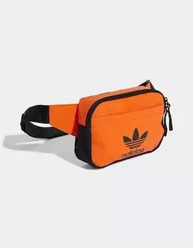 Оранжевая поясная сумка adidas Originals Adicolor