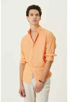 Оранжевая рубашка с длинным рукавом Network, оранжевый