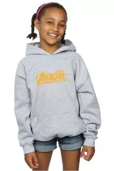 Оранжевая толстовка с логотипом Avengers Infinity War Marvel, серый