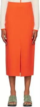 Оранжевая юбка-миди Gonna MSGM