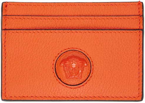 Оранжевая визитница 'La Medusa' Versace