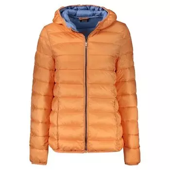 Оранжевая женская куртка из полиамида Geographical Norway