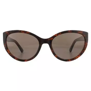 Оранжево-коричневые солнцезащитные очки Cat Eye Havana Moschino, коричневый