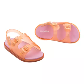 Оранжево-розовые сандалии melissa, оранжевый