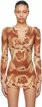 Оранжевое боди Carrie Miaou