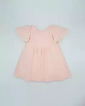 Оранжевое хлопковое платье для девочки Fina Ejerique, оранжевый