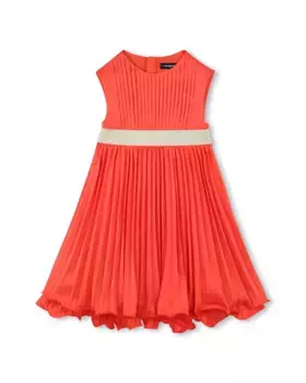 Оранжевое платье без рукавов для девочки Karl Lagerfeld Kids, оранжевый