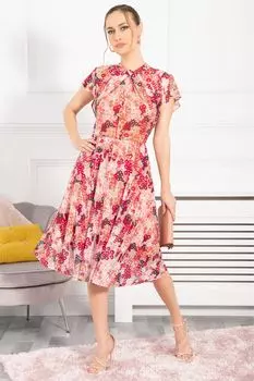 Оранжевое сетчатое платье Luella с каплевидным вырезом Jolie Moi, оранжевый